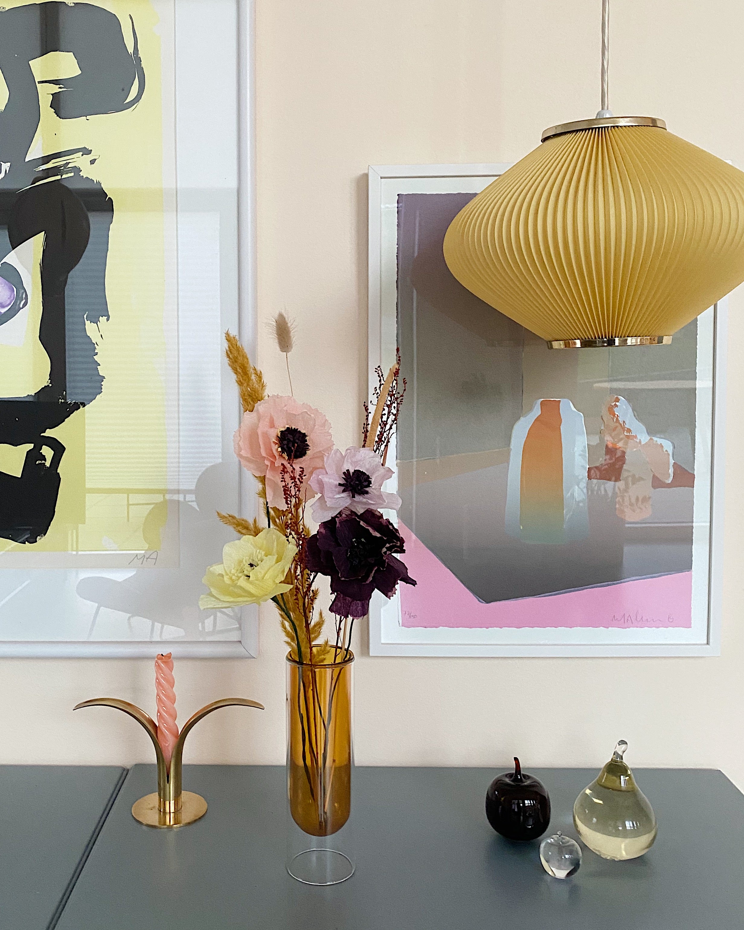 Dahlia Papirblomst - Gul